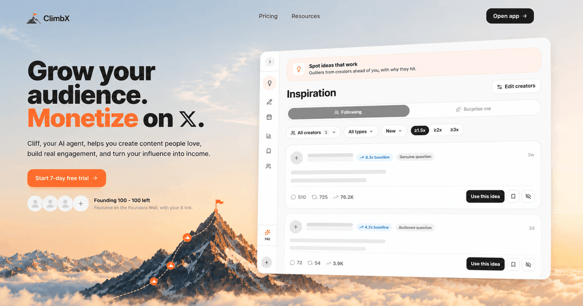 ClimbX social preview