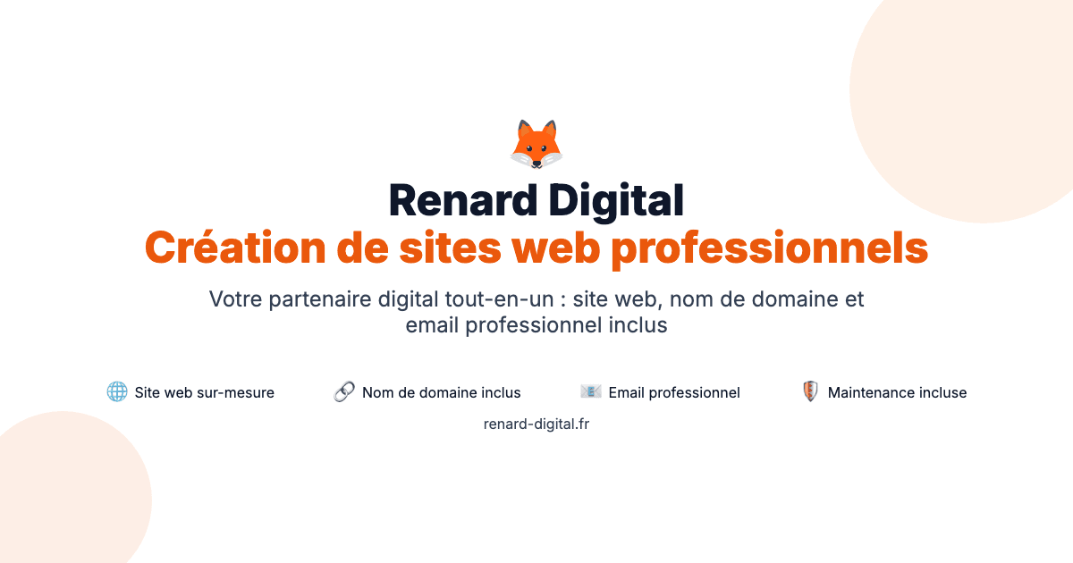Site Web Professionnel social preview